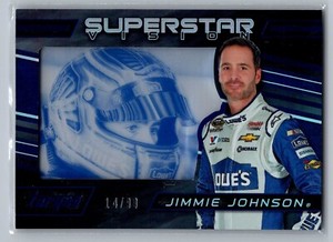 /99 2016 Panini Torque - Superstar Vision Blue #SV2 Jimmie Johnson - NM-MT