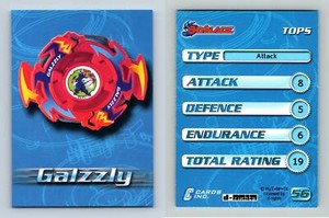 Galzzly #56 Beyblade 2003 Cards Inc. Trading Card