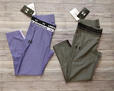 New! Girl's UNDER ARMOUR HeatGear 7/8 Leggings Multiple Sizes and Colors - Image 1 of 4
