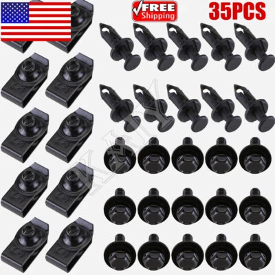 For Toyota Body Bolts U-nut Clips - M6 Engine Under Cover Splash Shield Guard - Image 1 of 4