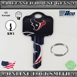 Nuevo equipo de fútbol americano con licencia oficial de la NFL Houston Texans Key Kwikset Keyway - Imagen 1 de 5