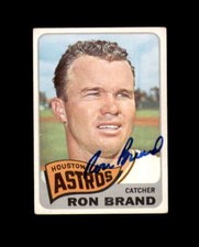 Ron Brand Hand Signed 1965 Topps Houston Astros Autograph