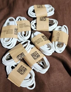 New White 3ft Micro USB-USB Charger Data Sync Cable Cord For Samsung Android LG - Picture 1 of 5