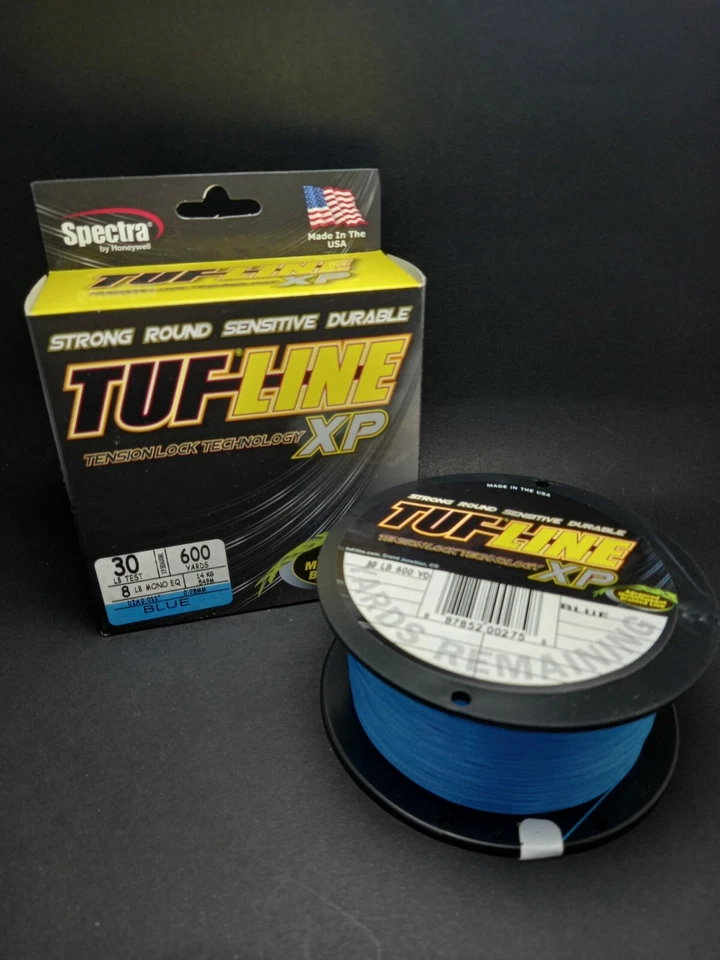 Línea de pesca trenzada multifilamento bloqueo de tensión Tuf Line XP 600yds 1 paquete elige Foto 1 de 4