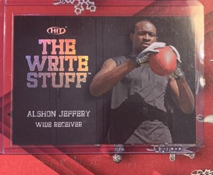 2012 SAGE Hit The Write Stuff Alshon Jeffery #WS5 Rookie RC