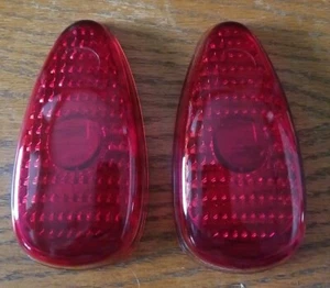 1939 Plymouth NOS Glass Taillight Lenses - Picture 1 of 3