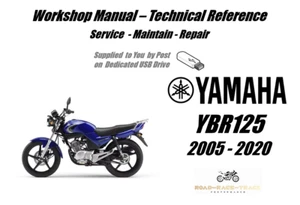 Yamaha YBR125 YBR 125 Service Repair Workshop Manual USB 2005 - 2020 - Picture 1 of 9