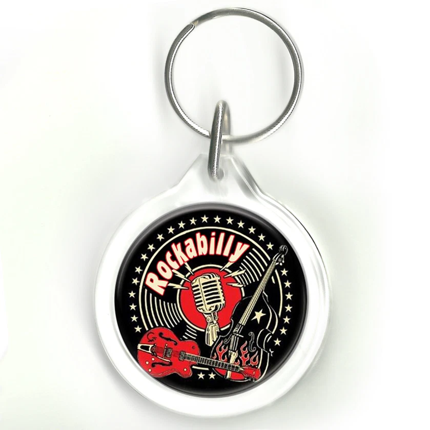 Porte clés ROCKABILLY Big Beat SUN Rockers Rock'n'Roll Ted Gene Vincent Cavan - Photo 1/1