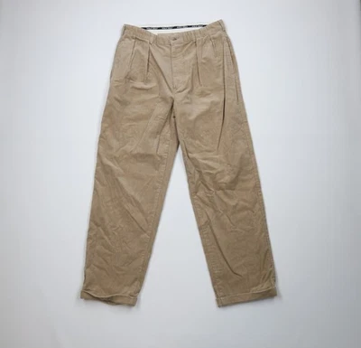 Pantalones chinos de pana de pierna ancha descoloridos 32x30 polo de golf Ralph Lauren de colección años 90 Foto 1 de 4