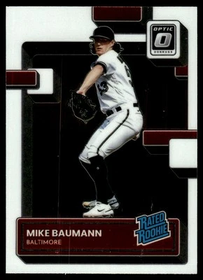 2022 Donruss Optic RATED ROOKIE Mike Baumann Rookie Baltimore Orioles #57 - Image 1 of 2
