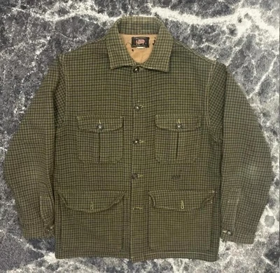 Vtg 1950s  Woolrich Hunting 503 Wool Jacket Mens 40 Medium Buffalo Plaid Coat - Image 1 of 4