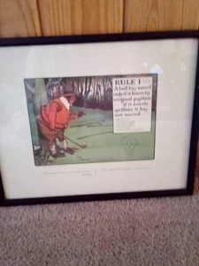 Vintage Rules of Golf #I Charles Crombie gerahmter Druck  - Bild 1 von 9