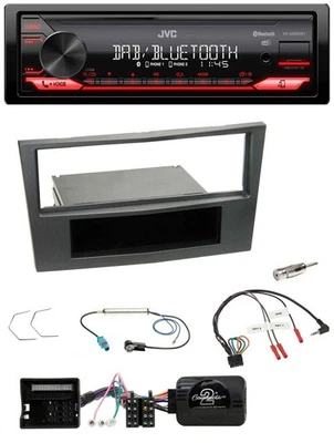 JVC Bluetooth USB DAB Lenkrad Autoradio für Opel Antara Astra H Zafira B charcoa - Bild 1 von 4