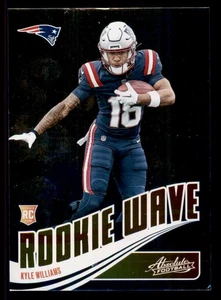 2025 Panini Absolute Rookie Wave #RW-KWS Kyle Williams New England Patriots RC - Foto 1 di 2