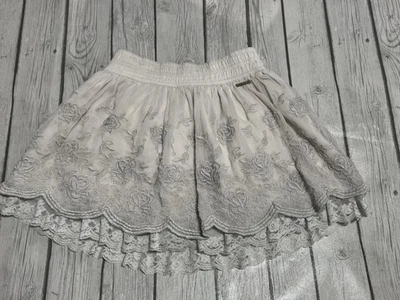 Abercrombie & Fitch RARE Vintage Y2K Fairycore Tiered Embroidered Skirt Size S - Image 1 of 4