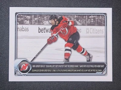 24-25 Topps Colin Miller Season Highlights Sticker 🚨🚨🚨 New Jersey Devils  - Image 1 of 2