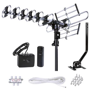 Outdoor HD TV Antenna Strongest Up to 200 Miles Long Range with Motorized 360... - Picture 1 of 9