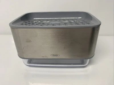 OXO Good Grips Stainless Steel Soap Dispensing Sponge Holder Preowned - Image 1 of 4