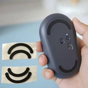 for Pebble Mouse Skates Mouse Feet Pad Replacement Mice Glides Feet, Black - Afbeelding 1 van 7