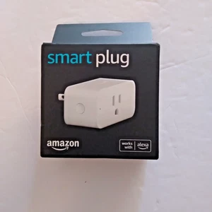 Amazon Smart Plug - Funktioniert mit Alexa - Nagelneu - Versiegelt - Weiß - Bild 1 von 6