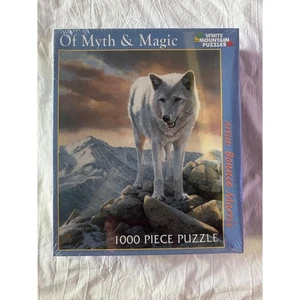 NEU White Mountain Puzzle 1000 Stück Puzzle von Mythos & Magie Weißer Wolf - Bild 1 von 2