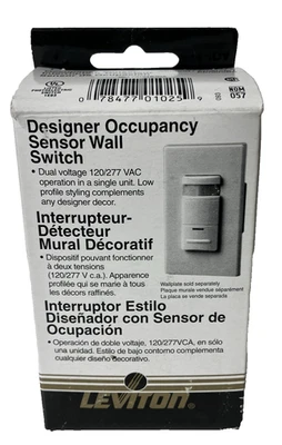 Leviton Designer Occupancy wall Sensor ODS15-IDA, Almond 120V/277VAC - Image 1 of 4
