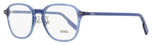 Zegna Modern Square Eyeglasses EZ5255-H 090 Blue 52mm - Picture 1 of 3