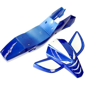 BLUE Plastics Guards Fenders Fairing Kit 47cc 49cc Mini Kids Quad Dirt Bike ATV - Picture 1 of 5