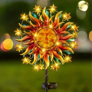 60.3'' Solar Wind Spinner with Double-Sided Design - Perfect Garden Accent - Picture 1 of 10