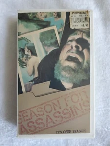 RARE Big Box VHS Season For Assassins It's Open Season 1971 - Imagen 1 de 10