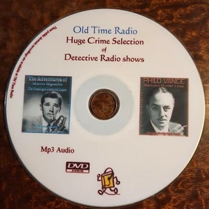 Huge Crime Detective Mystery Selection Detective Radio shows OTR - Mp3 DVD - Imagen 1 de 1