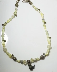 Mother of Pearl , Agate , Moonstone , Glass and Vintage Beads Necklace - Picture 1 of 3