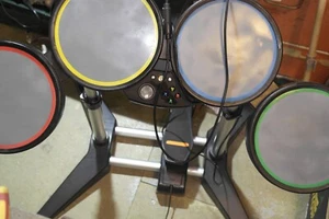Xbox 360 Rock Band Drum Kit Pedal and Drumsticks ( tested, working) - Picture 1 of 14