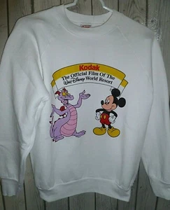 Disney Figment Mickey Mouse Sweatshirt Vintage 90s Adult Small Kodak EPCOT Rare - Picture 1 of 4