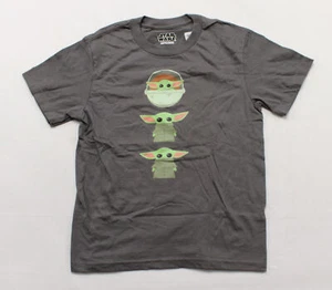 Star Wars Unisex Kids The Mandalorian The Child T-Shirt CM5 Asphalt Grey Small - Picture 1 of 4