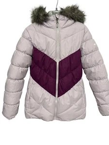 Columbia Girls L (14-16) Pink Arctic Blast Ski Jacket Parka Faux Fur Youth NWOT - Picture 1 of 7