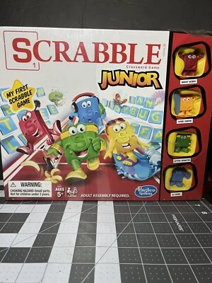 Jogo Scrabble Junior NOVO Jogo de Palavras Cruzadas Infantil Hasbro Idades 5+ Até 4 Jogadores - Imagem 1 de 2