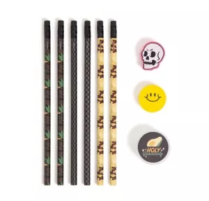 Patch Throwback Bleistift Set 6 Bleistifte, 1 Holy Guacamole Anspitzer, 2 Radiergummis - Bild 1 von 4