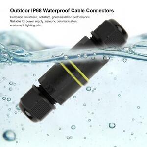 IP68 Waterproof 3Pin Junction Box Electrical Cable Wire Connector Accessory