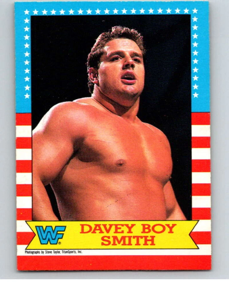 1987 O-Pee-Chee WWF #19 Davey Boy Smith  V69445 - Image 1 of 2