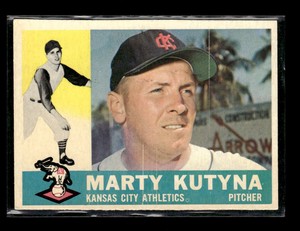 Marty Kutyna 1960 Topps #516 Kansas City Athletics Rookie