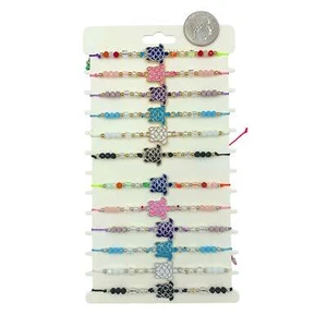 Turtle Charm Drawstring Bracelets - Bulk 12 PCS (IBR-3312) - Bild 1 von 2