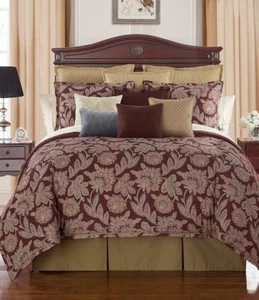 Waterford Harwich Jacobean Queen Floral Comforter Set 4 pcs NEW Tag Plastic bag - Bild 1 von 3