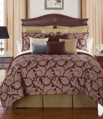 Waterford Harwich Jacobean Queen Floral Comforter Set 4 pcs  NEW Tag Plastic bag - Image 1 of 3