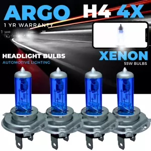 4x H4 55w Headlight Bulbs Xenon Super White 472 Halogen Car Headlamp Bulb 12v - Picture 1 of 13