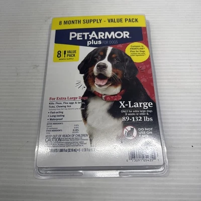 Pet Armor Plus Prevención de pulgas y garrapatas para perros 89-132 lb - 5313 Foto 1 de 2