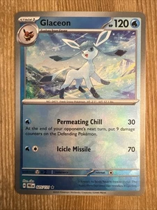 Glaceon - 025/131 Master Ball Holo - Prismatic Evolutions - Pokemon TCG - NM - Picture 1 of 3