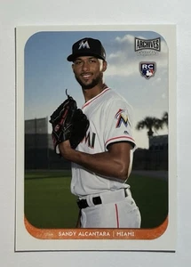 2018 Topps Archives #AS-SA Sandy Alcantara RC Istantanee Rookie - Foto 1 di 12