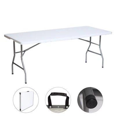 Campingtisch Gartentisch Buffettisch Esstisch Klapptisch 180 cm klappbar 8 Pers - Bild 1 von 4