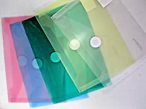 Dokumenten-Mappen A6, 5 Taschen mit Klett-Verschluss, A6 quer - Bild 1 von 2